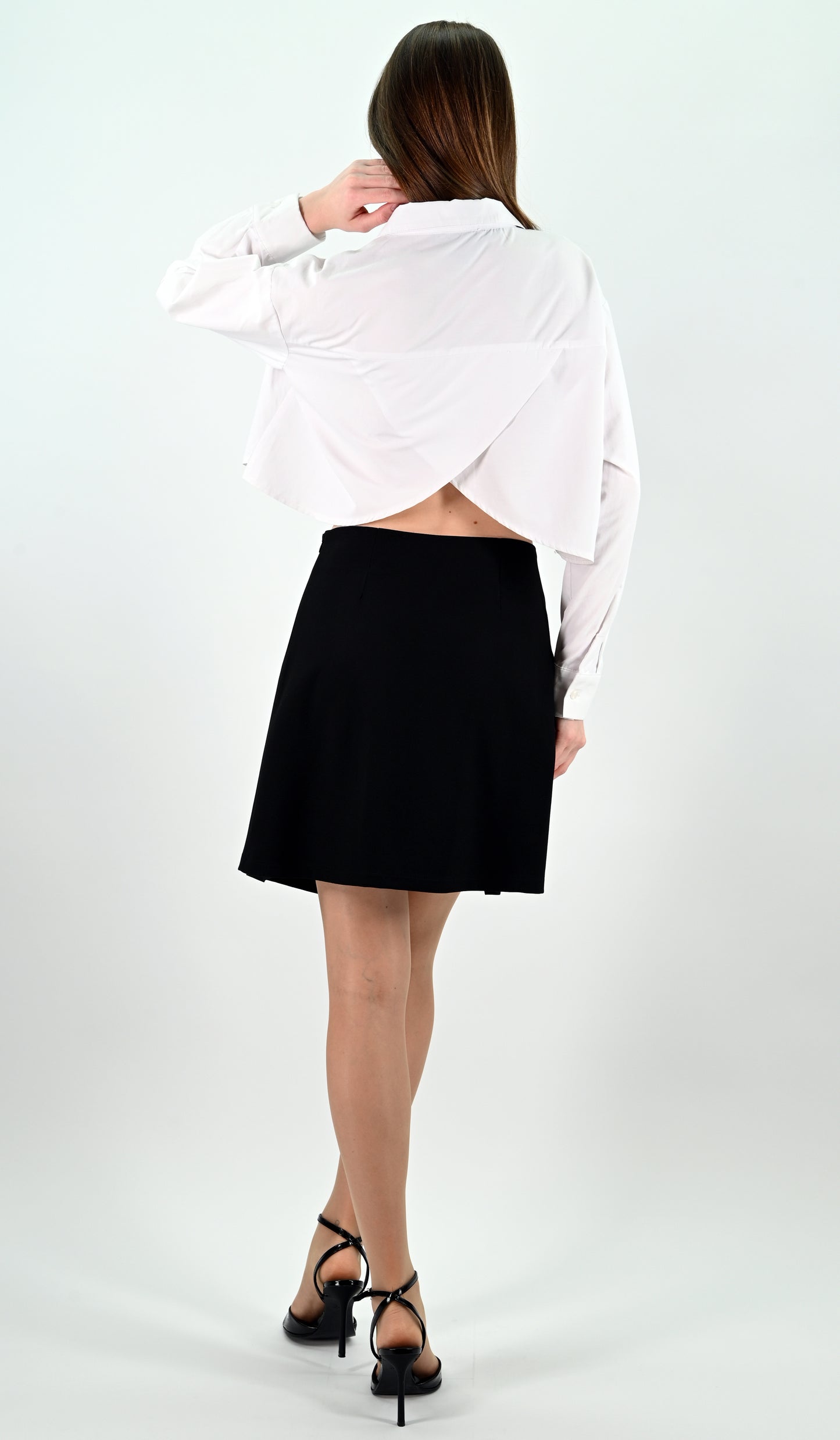 Pleated Mini Skirt - Black