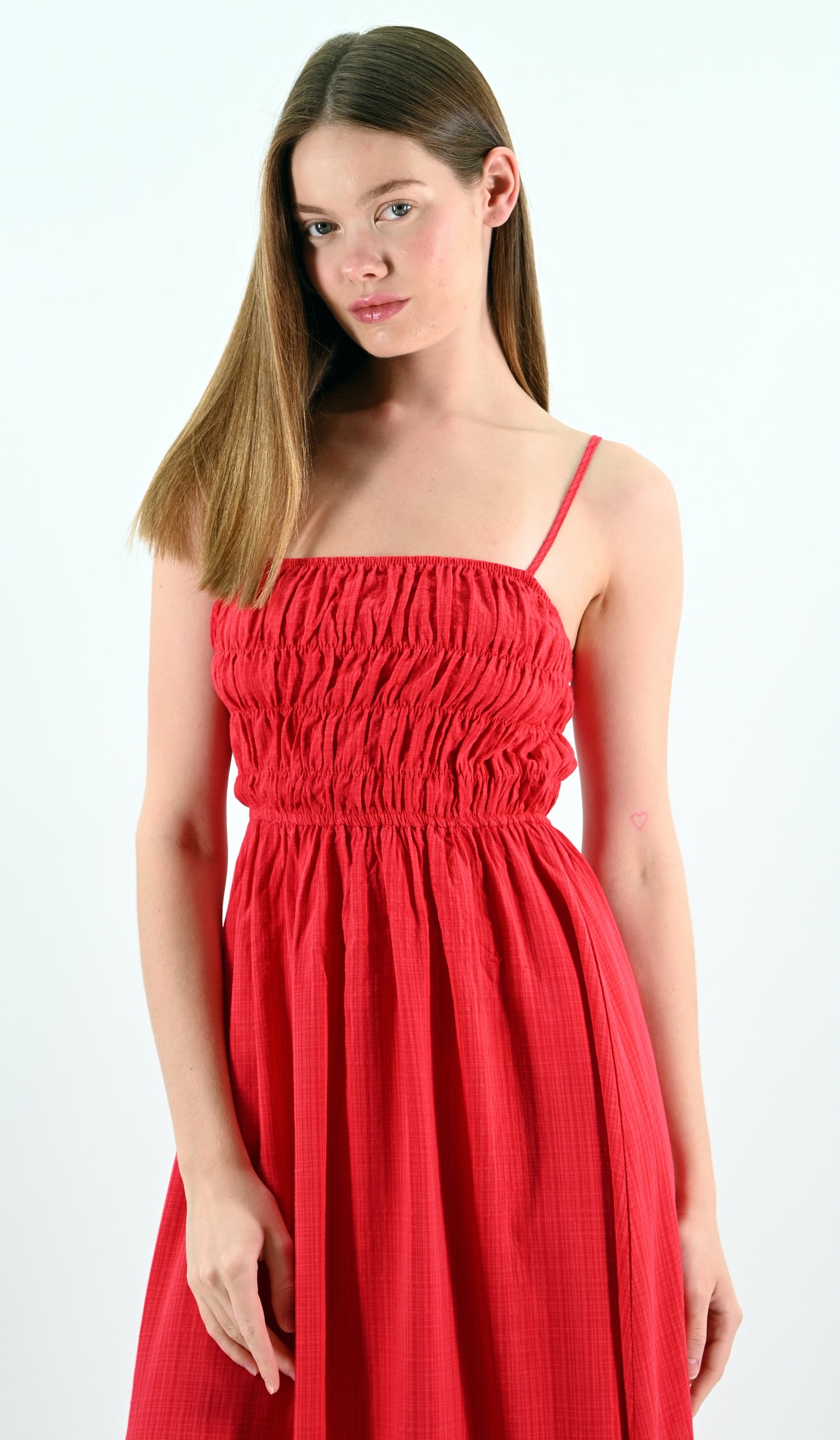 Red Spaghetti Strap Dress