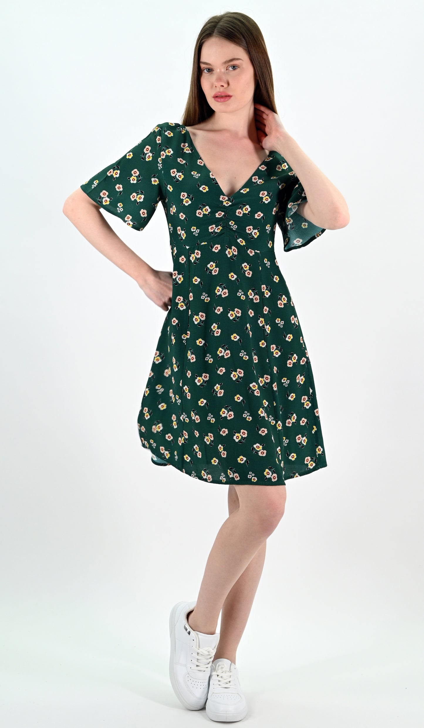 Floral Print Mini Dress