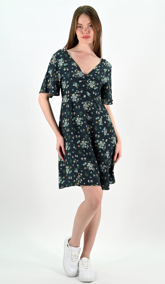 Floral Print Mini Dress