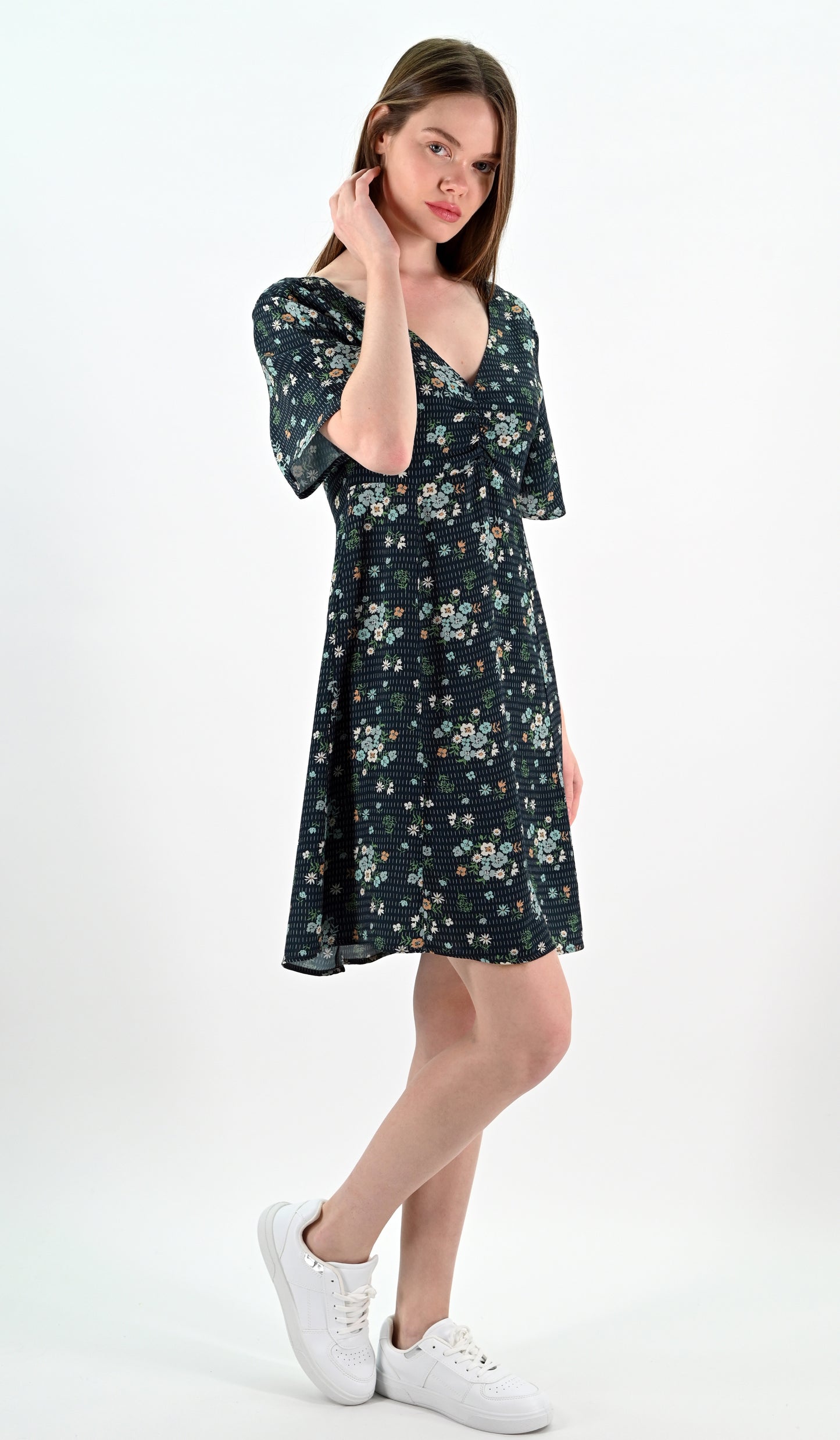 Floral Print Mini Dress