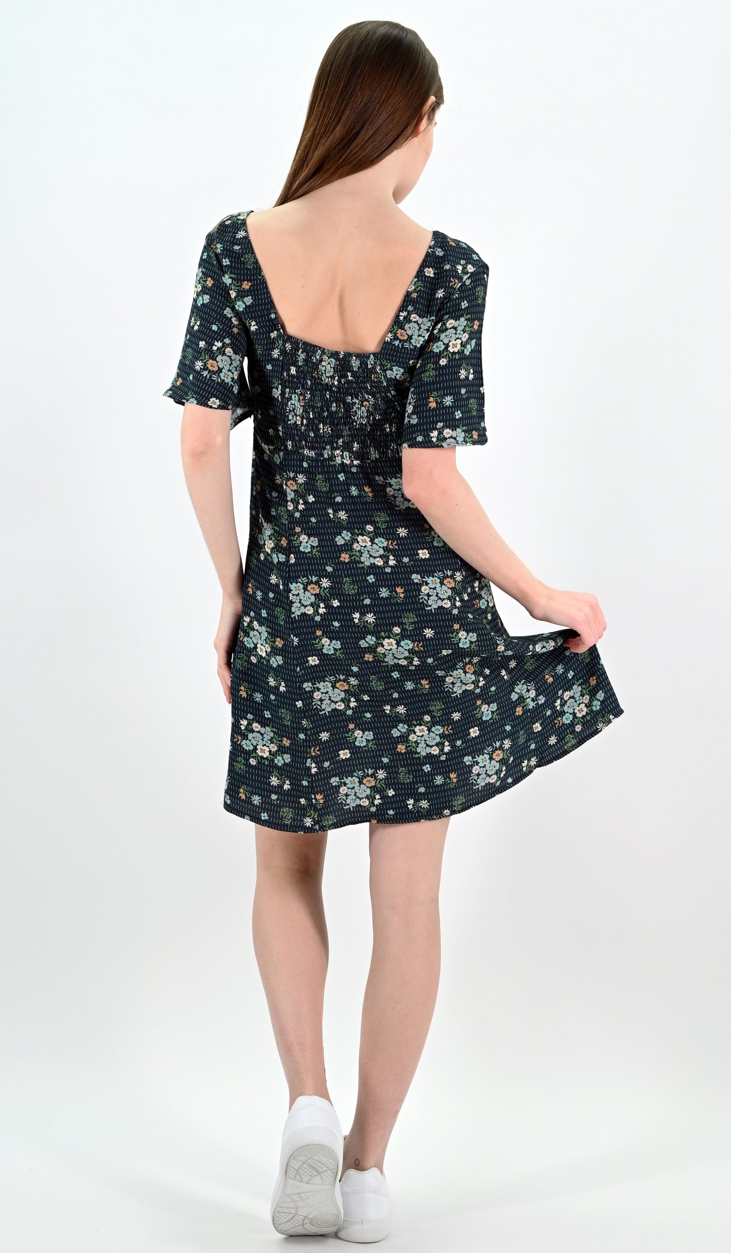 Floral Print Mini Dress