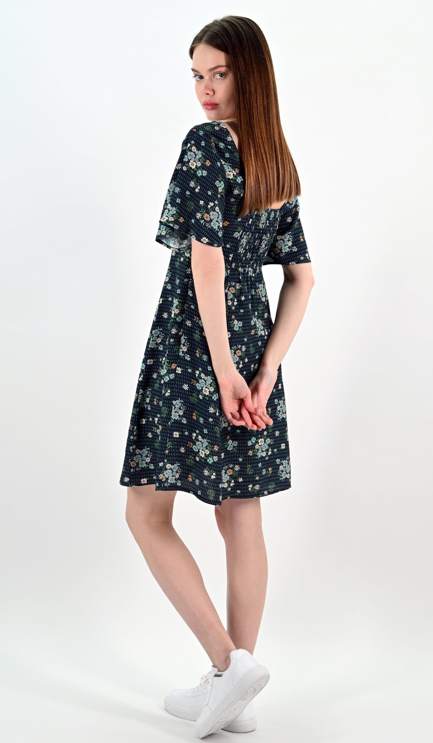 Floral Print Mini Dress