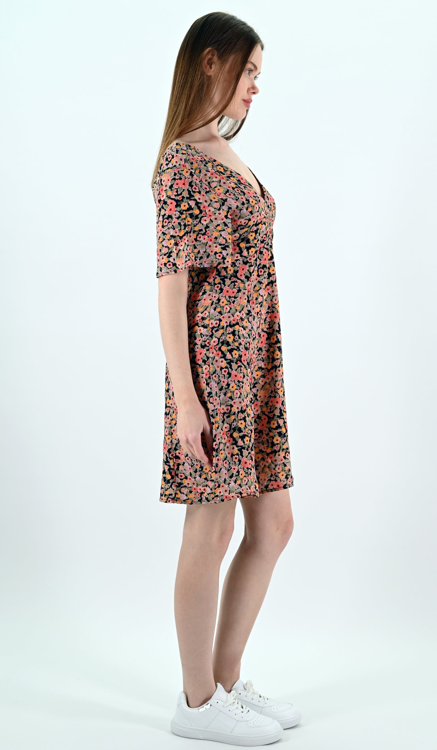 Floral Print Mini Dress