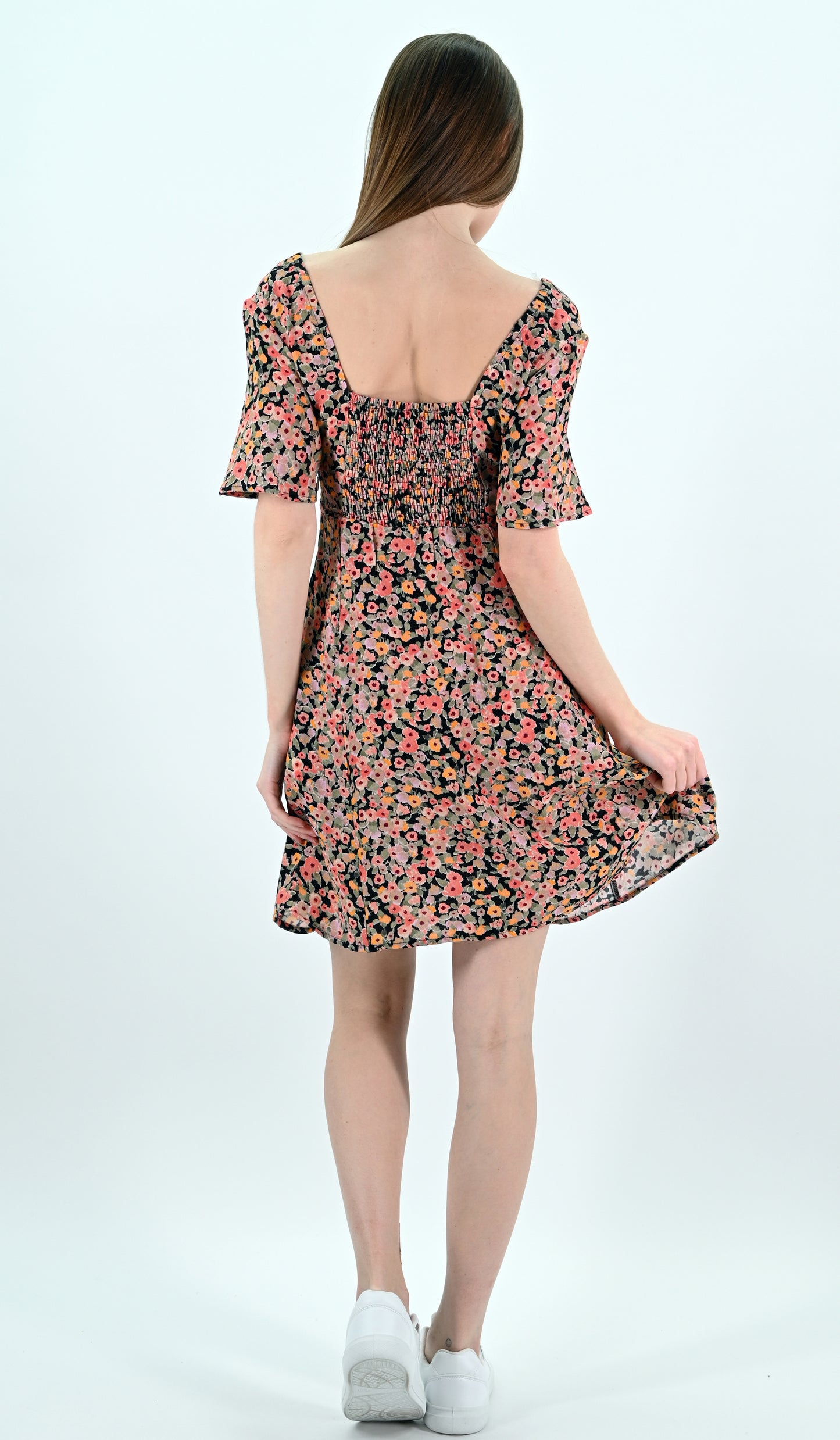 Floral Print Mini Dress