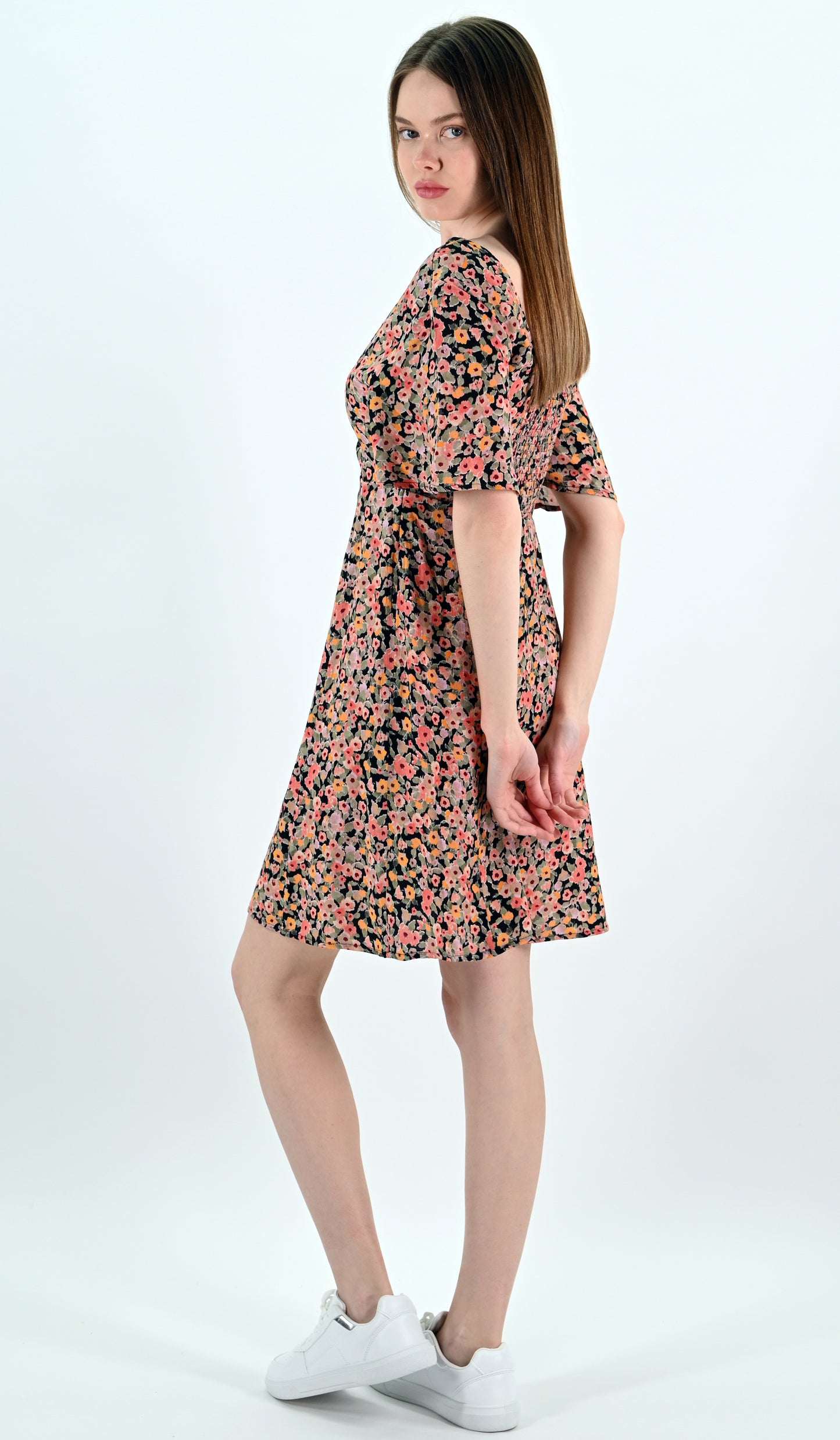 Floral Print Mini Dress