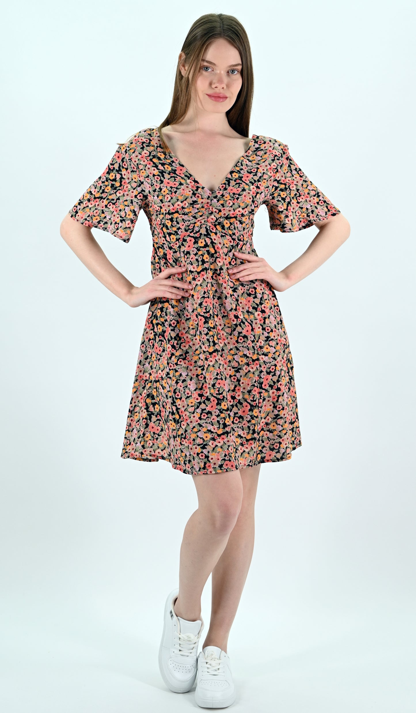 Floral Print Mini Dress