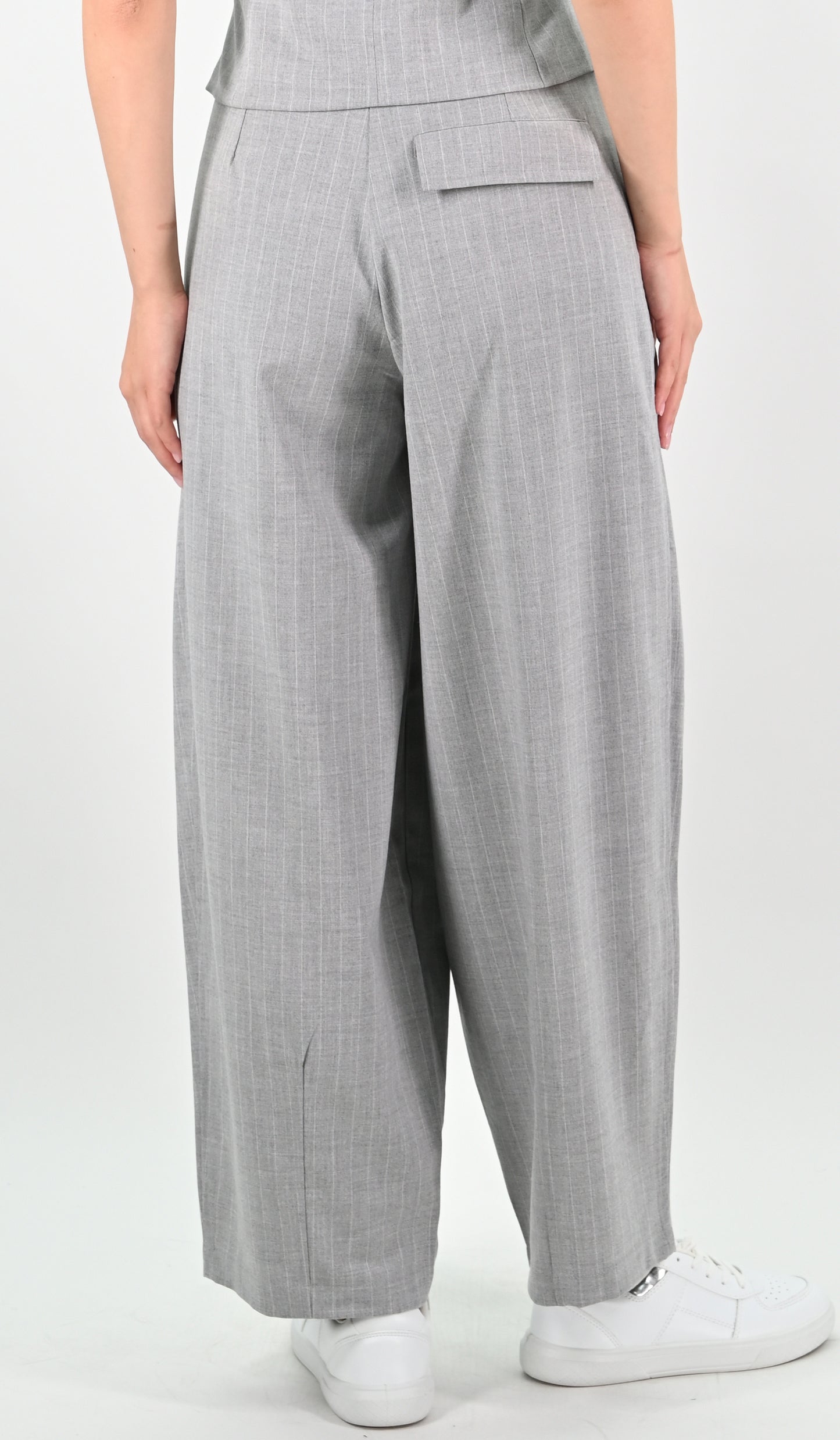 Tailored Fit Balloon Trousers - Grey